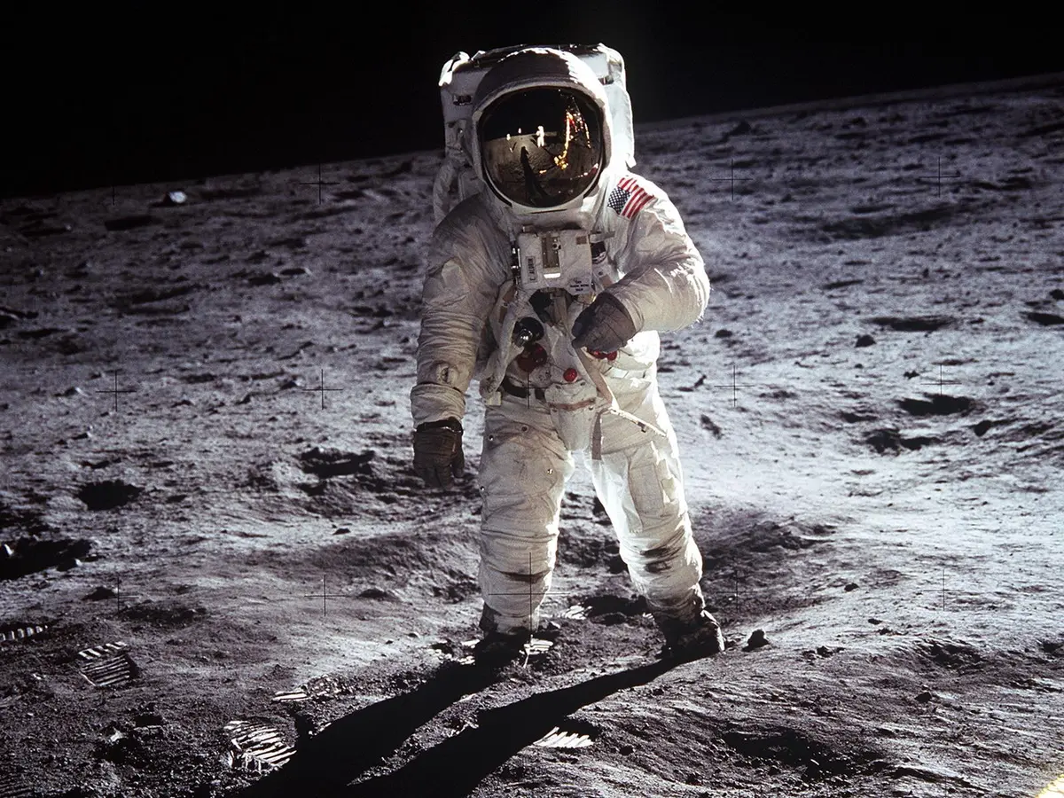 Buzz Aldrin on the Moon, Apollo 11, July 20, 1969 (AS11-40-5903)